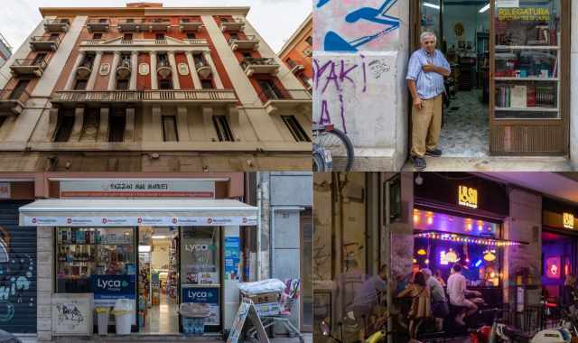Edifici antichi, negozi storici, locali per immigrati, movida serale:  il variegato mondo di via Abbrescia
